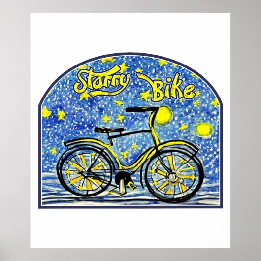 Starry Bike Poster (Vorne)
