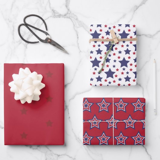 Starry Birthday Geschenkpapier Set (Vorderseite)