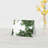 Starry Blätter, weiße Himmel-Anmerkungs-Karte Karte (Gelbe Blume)