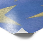Starry Blue and Gold Foto Erweiterung (Ecke)