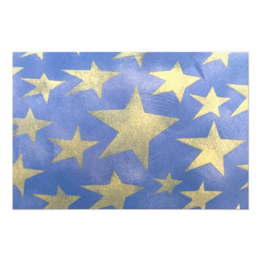 Starry Blue and Gold Foto Erweiterung (Vorne)