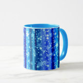 Starry Blue Decorative Tasse (VorderseiteRechts)
