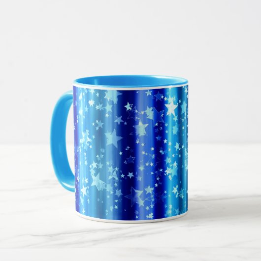 Starry Blue Decorative Tasse (Vorderseite Links)