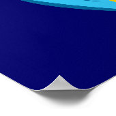 Starry Blue Girl Poster (Ecke)