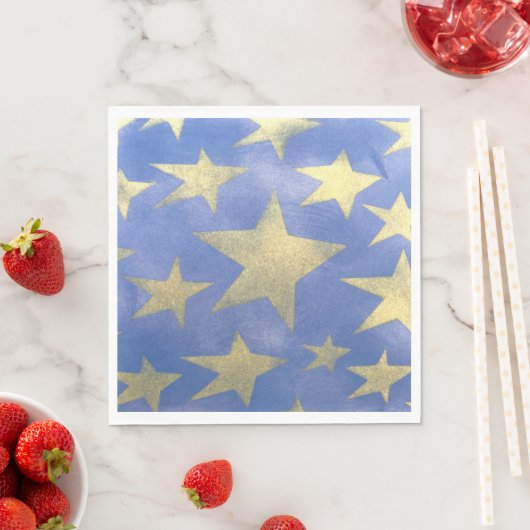 Starry Blue und Gold Serviette (Beispiel)