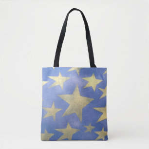 Starry Blue und Gold Tasche