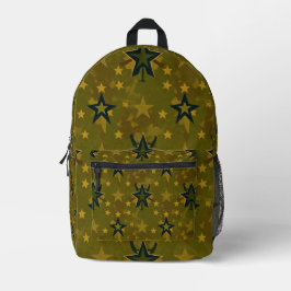 Starry Camouflage Print Cut Sew Bag Bedruckter Rucksack