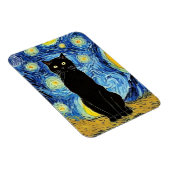 Starry Cat Night Magnet (Rechte Seite)