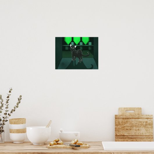 Starry Cat Poster (Küche)