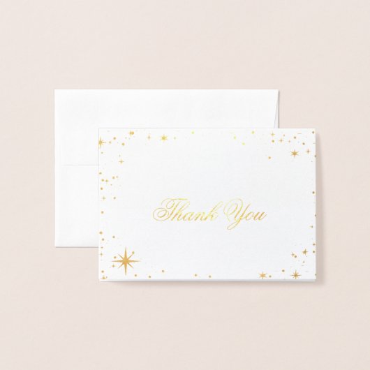 Starry celestie Danke Karte (Vorderseite mit Umschlag)