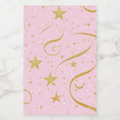 Starry Charm - Pink & Gold Star Storage Jar Lebensmitteletikett (Einzelnes Label)