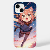 Starry Chibi Cat Case-Mate iPhone Hülle (Rückseite)
