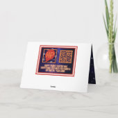 Starry Christmas Foto Karte (Rückseite)