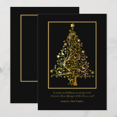 Starry Christmas Grußkarte Feiertagskarte (Vorne/Hinten)