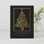 Starry Christmas Grußkarte Feiertagskarte (Stehend Vorderseite)