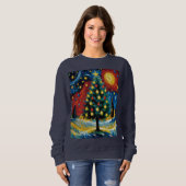 Starry Christmas Night Sweatshirt (Vorne ganz)