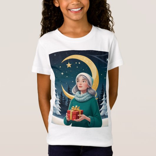 Starry Christmas Night T-Shirt (Vorderseite)
