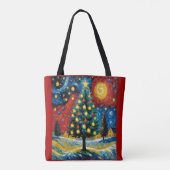 Starry Christmas Night Tasche (Rückseite)
