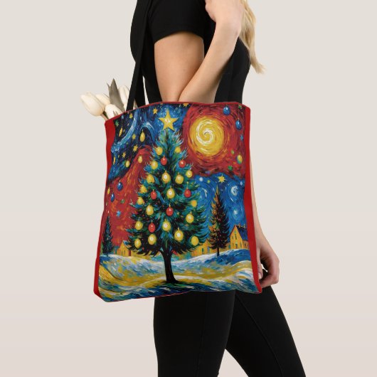 Starry Christmas Night Tasche (Von Nahem)