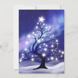 Starry Christmas Tree Card Feiertagskarte