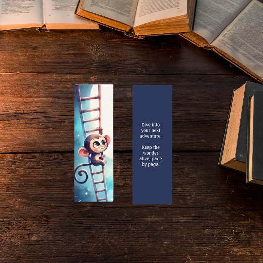 Starry Climb - Magical Adventure Bookmark Mini Visitenkarte