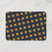 Starry Clouds Babydusche Bitte buchen Visitenkarte (Rückseite)