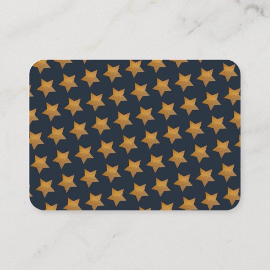 Starry Clouds Babydusche Bitte buchen Visitenkarte (Rückseite)