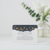 Starry Clouds Babydusche Bitte buchen Visitenkarte (Stehend Vorderseite)