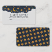 Starry Clouds Babydusche Windelwanne Visitenkarte (Vorne/Hinten)