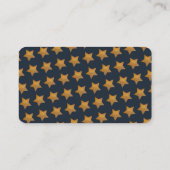 Starry Clouds Babydusche Windelwanne Visitenkarte (Rückseite)