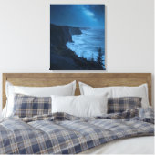 Starry Coastal Night - Serene Milky Way Ocean View Leinwanddruck (Insitu (Schlafzimmer))