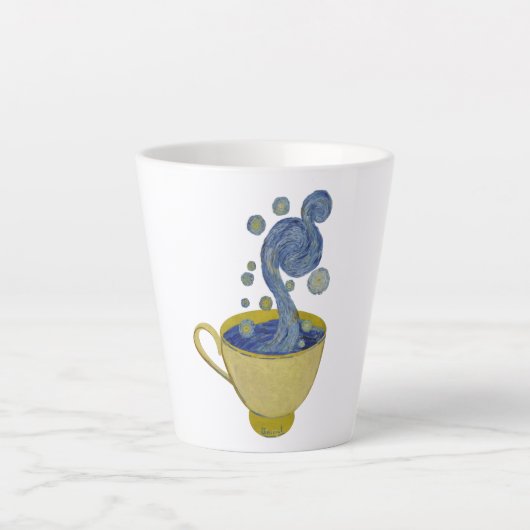 Starry Coffee, Starry Night - Vincent Van Gogh Milchtasse (Vorderseite)