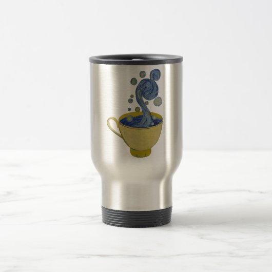 Starry Coffee, Starry Night - Vincent Van Gogh Two Reisebecher (Mittel)