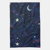 Starry Constellation Sky - HimmelsNachtmuster Geschirrtuch (Vertikal)