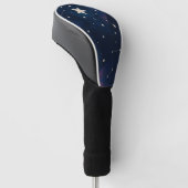 Starry Constellation Sky - HimmelsNachtmuster Golf Headcover (angewinkelt)