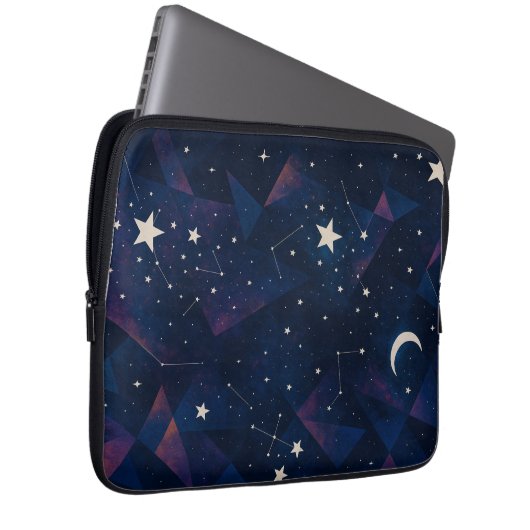 Starry Constellation Sky - HimmelsNachtmuster Laptopschutzhülle (Vorne Rechts)