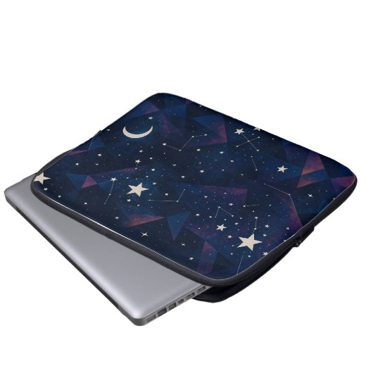 Starry Constellation Sky - HimmelsNachtmuster Laptopschutzhülle (Vorne Knopf)