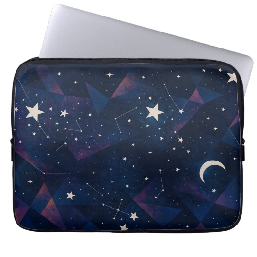 Starry Constellation Sky - HimmelsNachtmuster Laptopschutzhülle (Vorderseite)