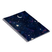 Starry Constellation Sky - HimmelsNachtmuster Notizblock (Rechte Seite)