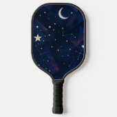 Starry Constellation Sky - HimmelsNachtmuster Pickleball Schläger (Rückseite)