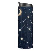 Starry Constellation Sky - HimmelsNachtmuster Thermosbecher (Nach rechts gedreht)