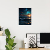 Starry Cosmic Ocean Poster (Heimbüro)