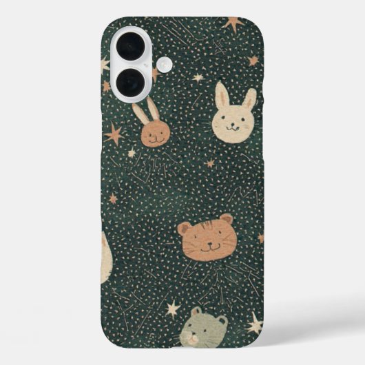 Starry Critter Constellation - IPhone 16 Case (Rückseite)