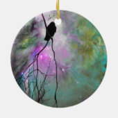 Starry Crow Keramik Ornament (Hinten)