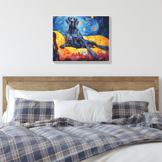 Starry Dane Leinwanddruck (Insitu (Schlafzimmer))