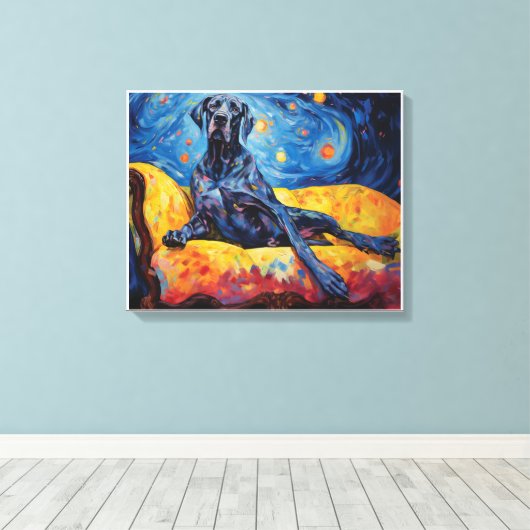 Starry Dane Leinwanddruck (Insitu (Holzboden))