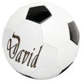 Starry Designed David Name Fußball (Dreiviertel)