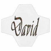 Starry Designed David Name Fußball (Flach)