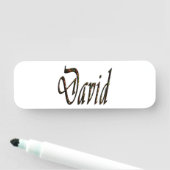 Starry Designed David Name Namensschild (Beispiel)