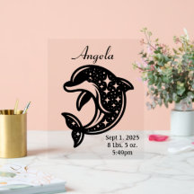 Starry Dolphin Birth Ankündigung